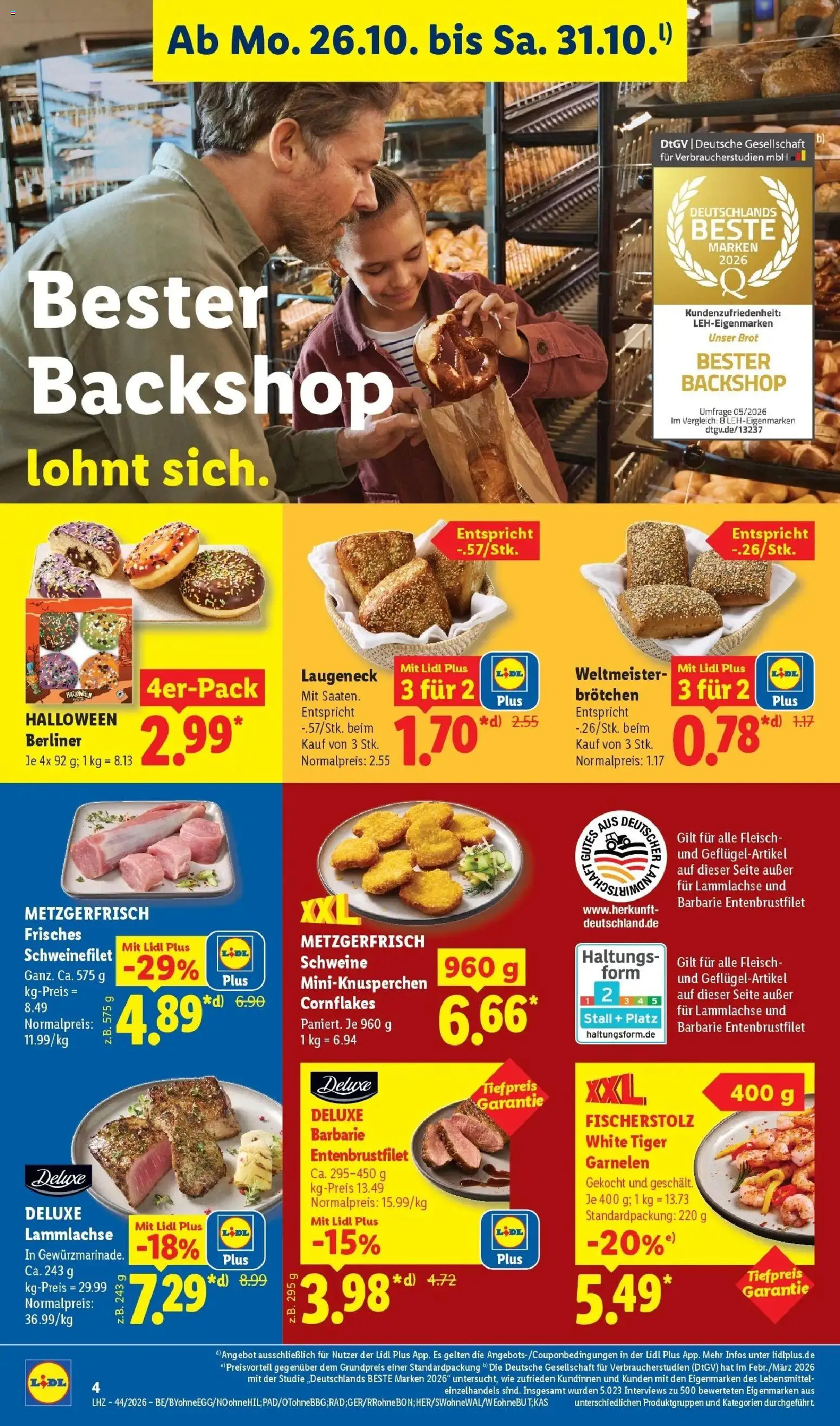 Vorschau von dem Prospekt des Geschäftes Lidl, gültig ab dem 26.10.2026
