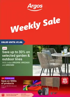 Preview of Argos Argos catalogue valid from 26/05/2026