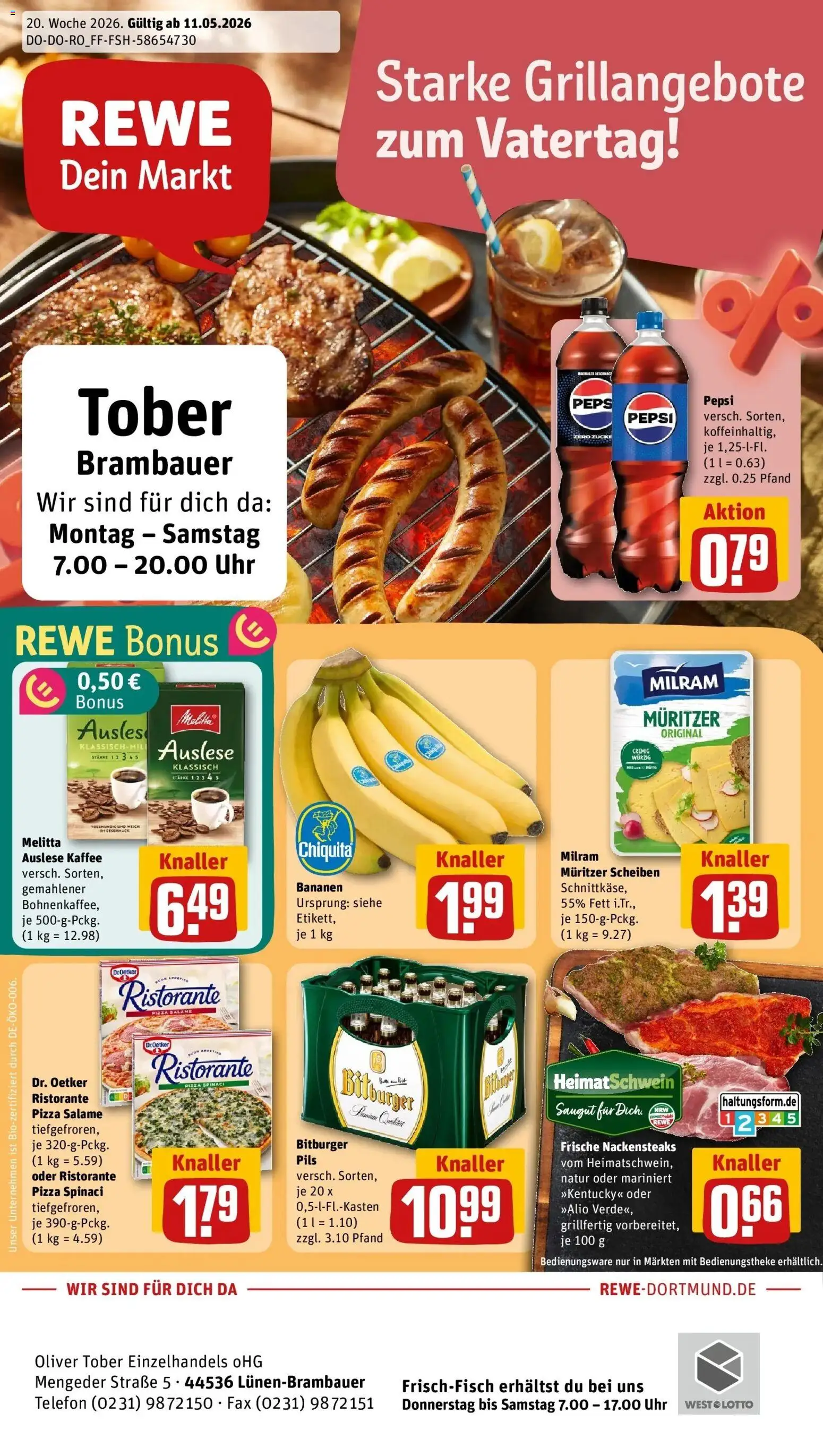 Vorschau von dem Prospekt des Geschäftes Rewe, gültig ab dem 10.05.2026