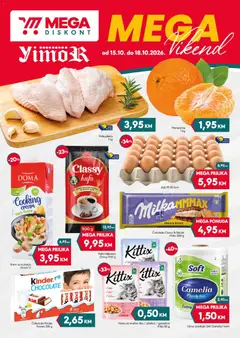 Pregled letka Mega Diskont vikend akcija trgovine Mega Diskont vrijedi od 15.10.2026