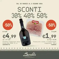 Anteprima dell'opuscolo Borello Supermercati volantino dal negozio Borello Supermercati valido da 20/05/2026