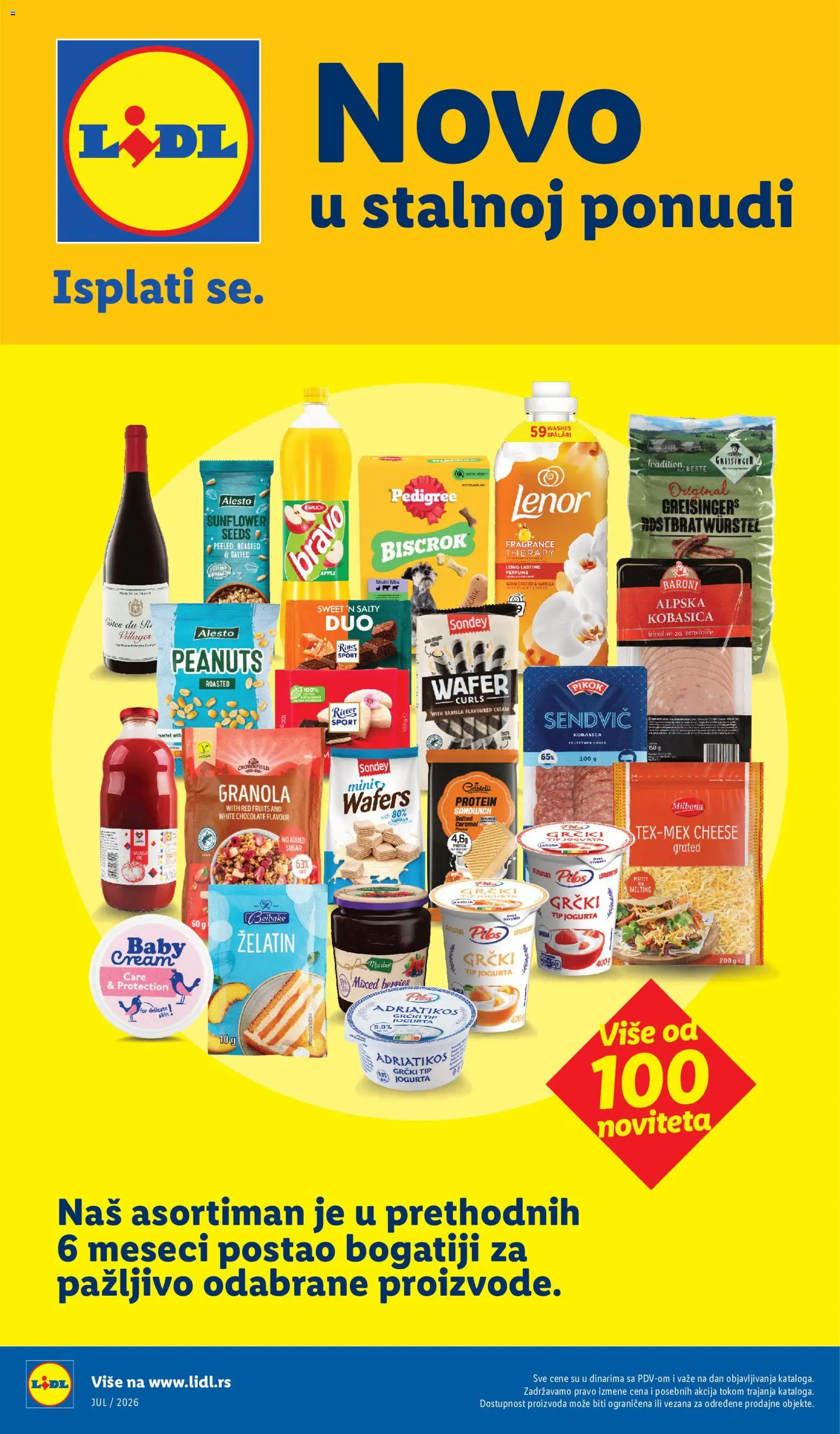 Pregled Lidl kataloga - važi od 03.08.2026