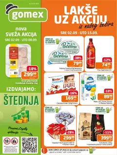 Pregled Gomex kataloga - važi od 02.09.2026