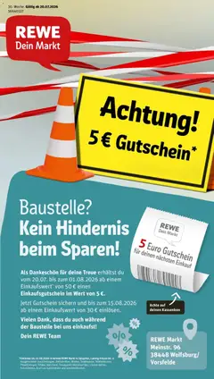 Vorschau von dem Prospekt des Geschäftes Rewe, gültig ab dem 20.07.2026