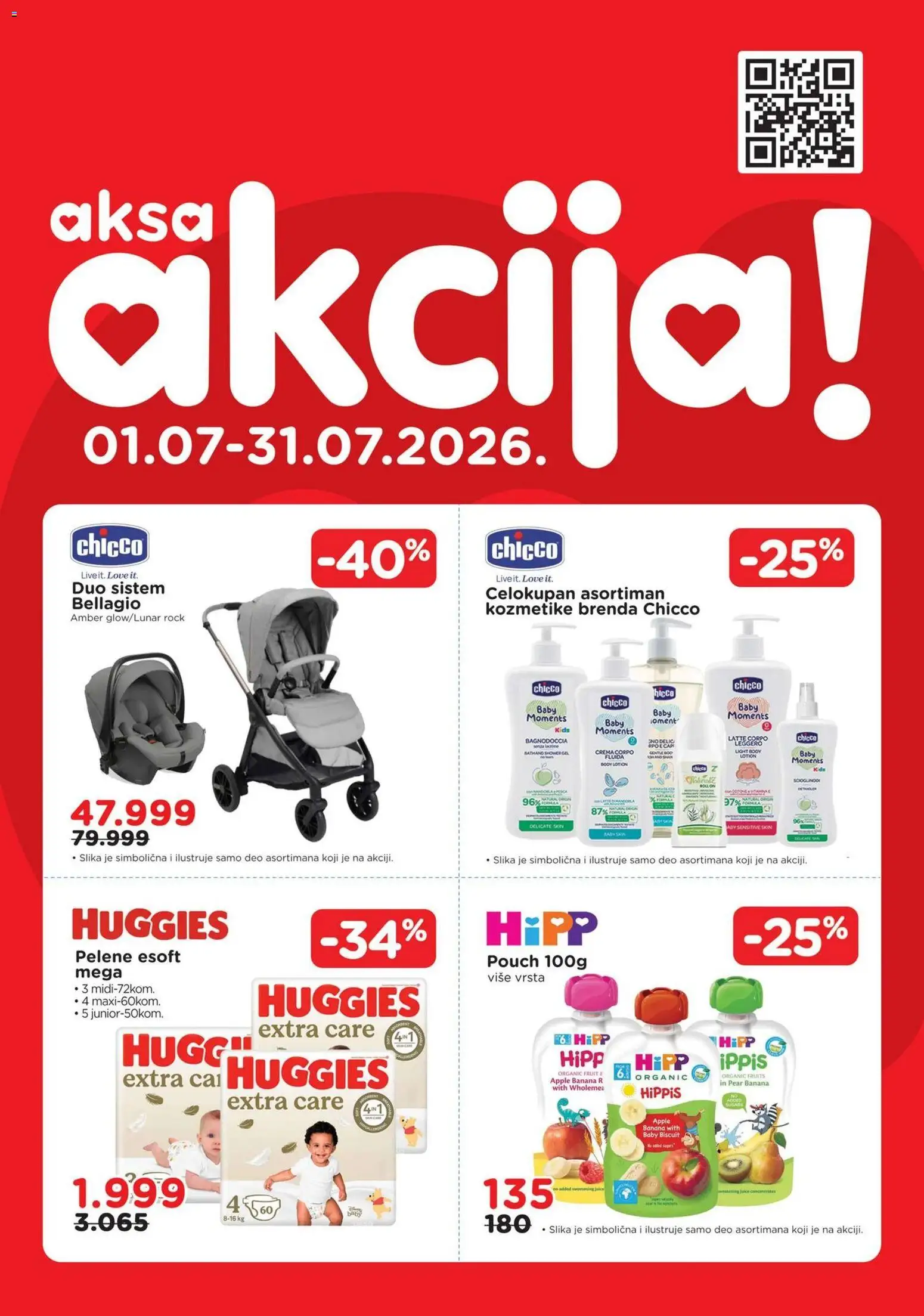 Pregled Aksa kataloga - važi od 01.07.2026 - Banana, Pelene