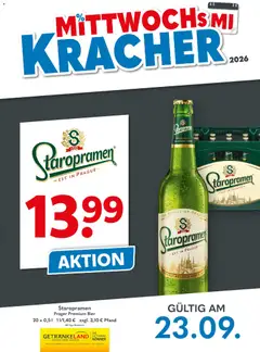 Vorschau von dem Prospekt des Geschäftes Getränkeland, gültig ab dem 23.09.2026