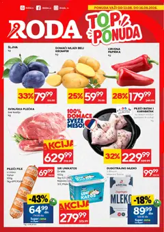 Pregled Roda kataloga - važi od 13.08.2026