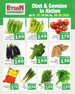 Vorschau der Angebote: ETSAN ETSAN Obst und Gemüse gültig ab 07.08.2026