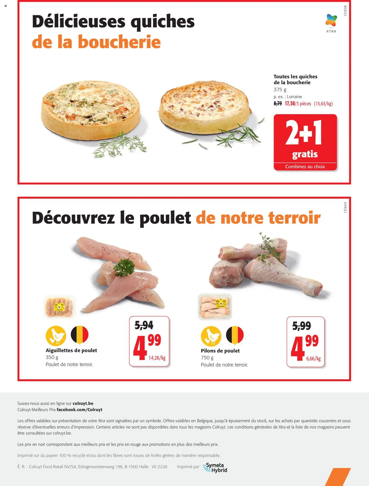 Prévisualisation de Colruyt Toutes les offres du magasin Colruyt formulaire valide 21/10/2026 - Poulet, Aiguillettes de poulet, Pilons de poulet, Pilons
