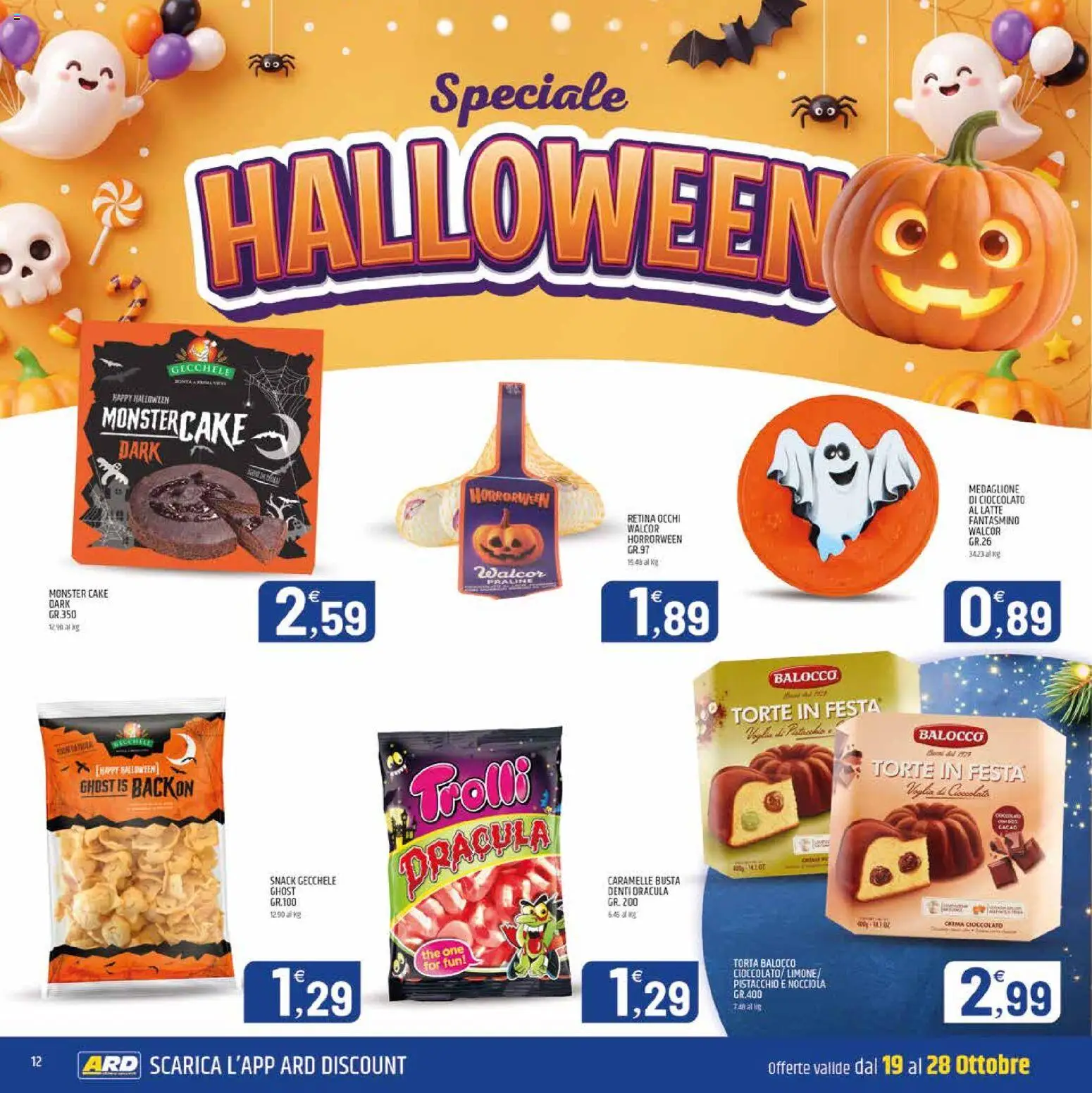 Anteprima dell'opuscolo ARD Discount volantino Sardegna dal negozio ARD Discount valido da 19/10/2026 - Torta, The, Latte, Cioccolato, Pistacchio, Caramelle