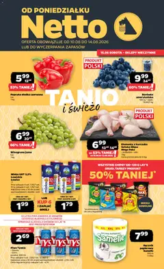 Pogląd gazetki "Netto gazetka od poniedziałku" ze sklepu Netto ważnej od 10.08.2026