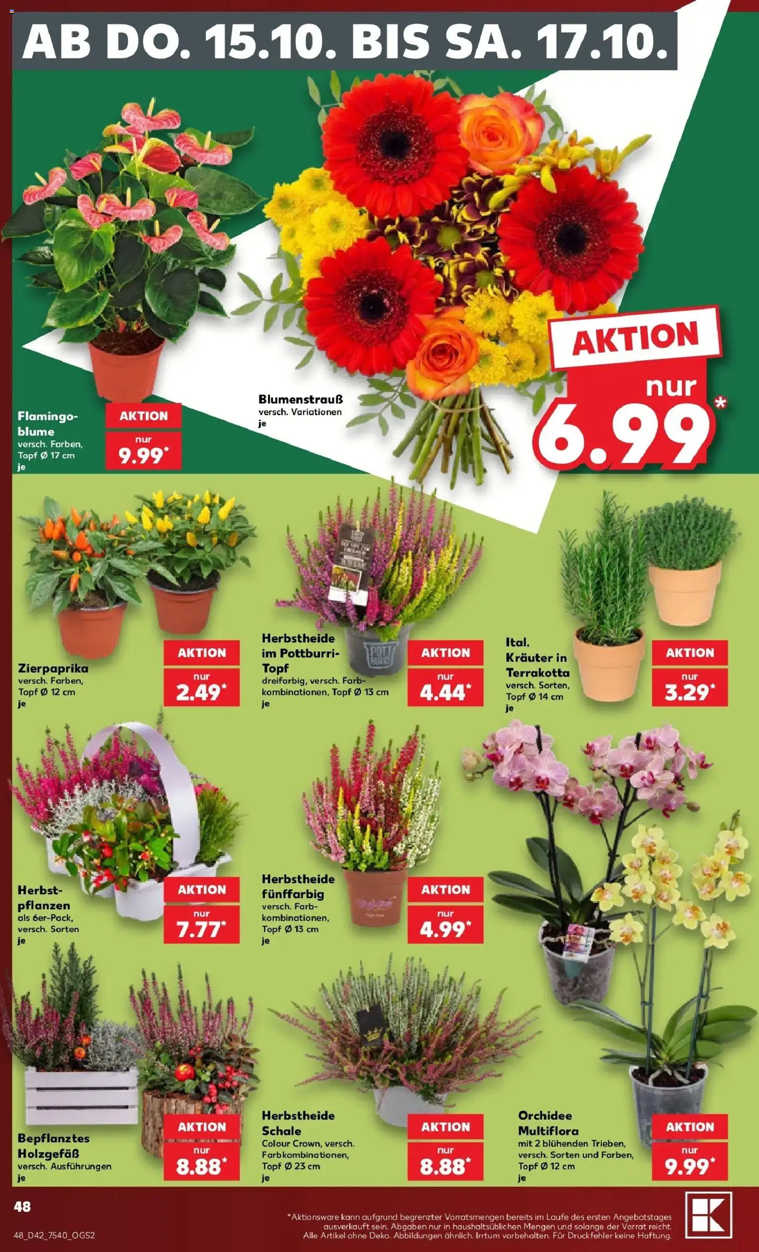 Vorschau von dem Prospekt des Geschäftes Kaufland, gültig ab dem 12.10.2026 - Orchidee