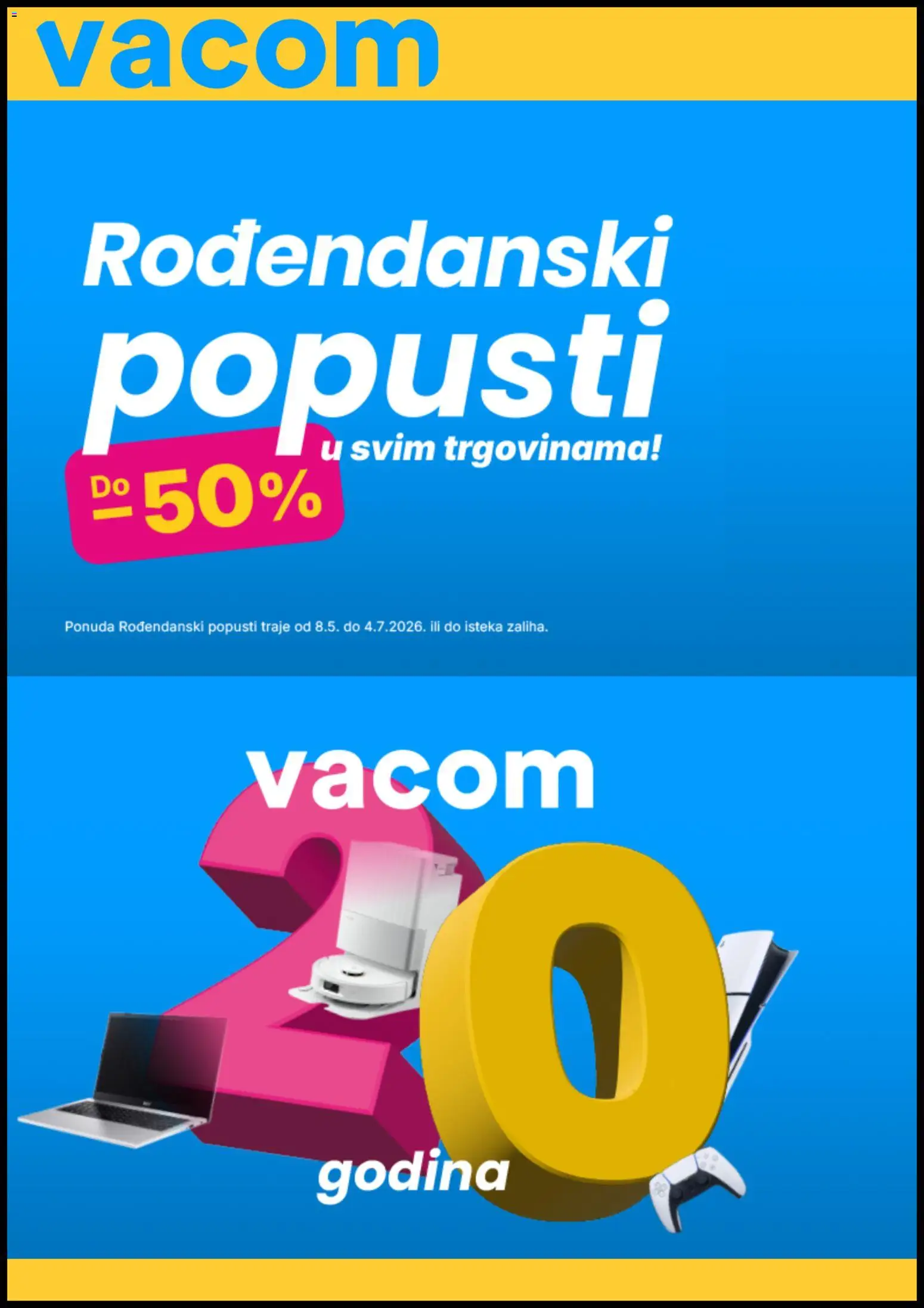 Pregled letka Vacom Katalog trgovine Vacom vrijedi od 02.06.2026