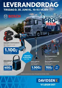 Eksempel på tilbudsavis Davidsen - Leverandørdag Bosch Vejen fra butik Davidsen gyldig fra 30/06/2026