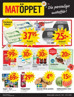 Förhandsgranska reklamblad Matöppet erbjudanden från butik Matöppet gäller från 15/06/2026