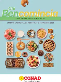 Anteprima dell'opuscolo Conad volantino Chi Bencomincia Piemonte dal negozio Conad valido da 27/08/2026