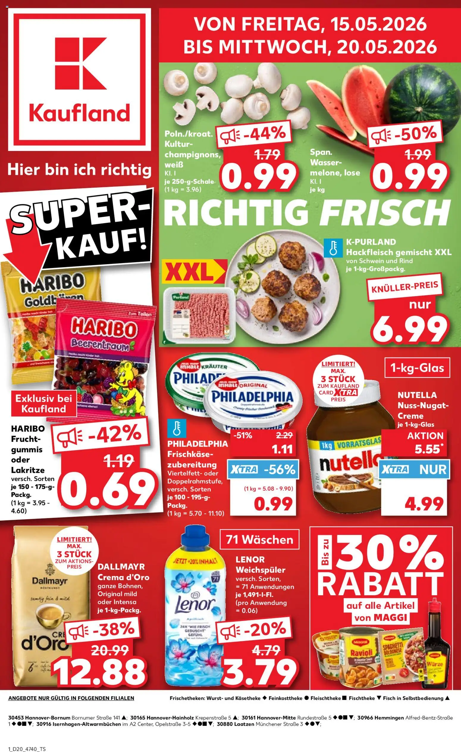 Voorbeeld van Kaufland DE - DE Folder Hannover van winkel Kaufland DE geldig vanaf 15-05-2026