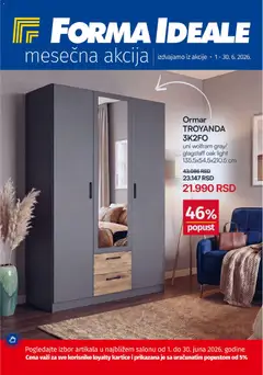 Pregled Forma Ideale kataloga - važi od 01.06.2026