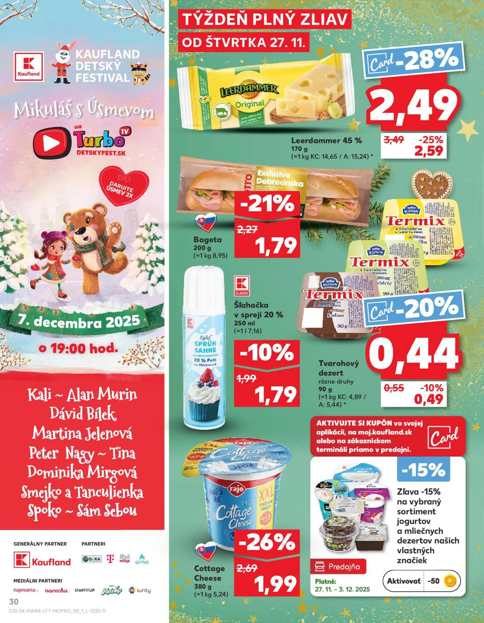 Náhľad Kaufland letáku platného od 27.11.2025 - Protein, Kakao, Šľahačka