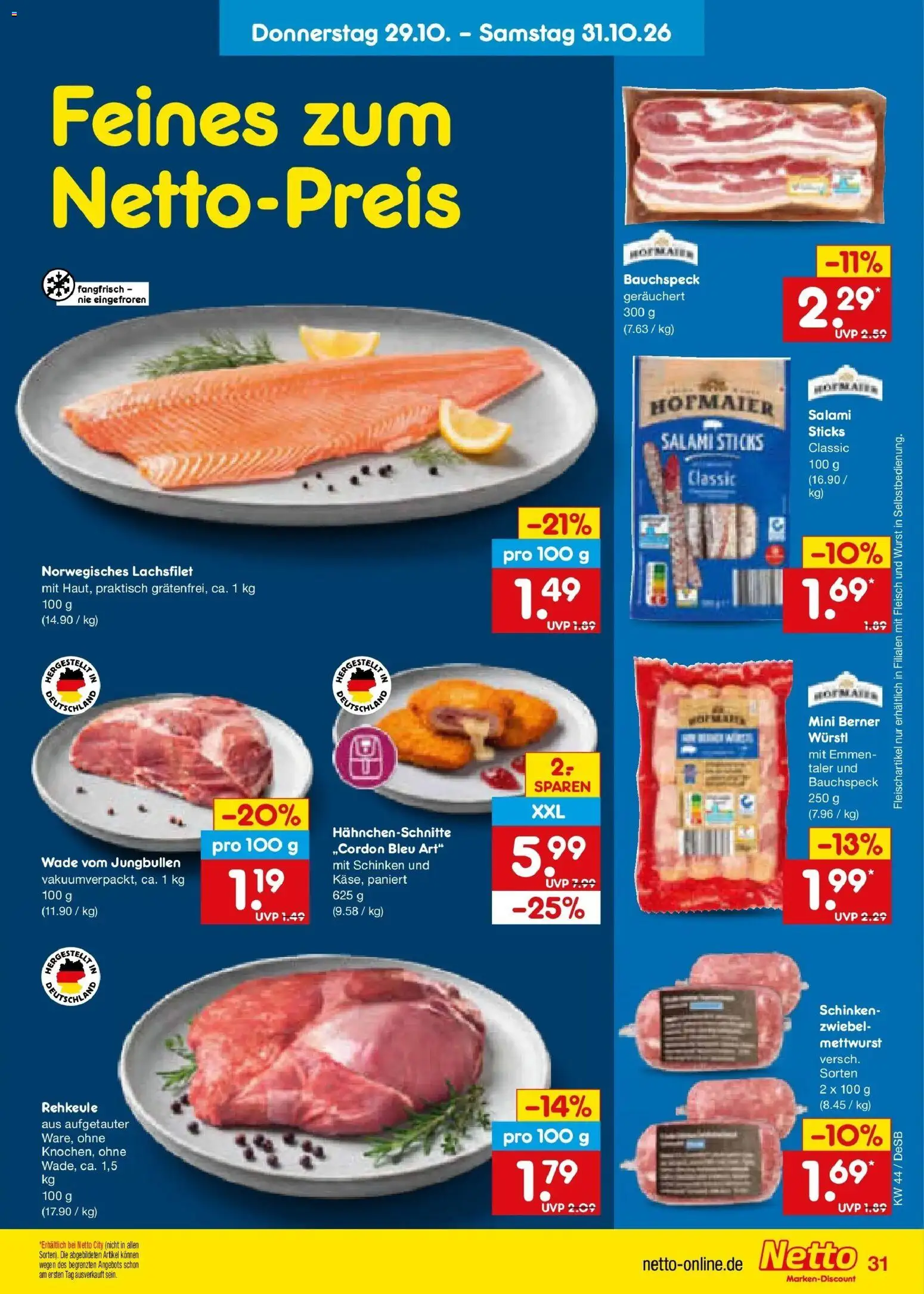 Vorschau von dem Prospekt des Geschäftes Netto Marken-Discount, gültig ab dem 26.10.2026