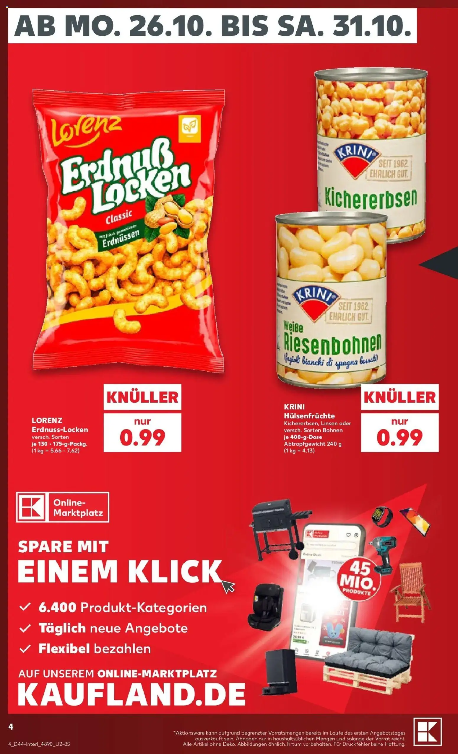 Vorschau von dem Prospekt des Geschäftes Kaufland, gültig ab dem 26.10.2026