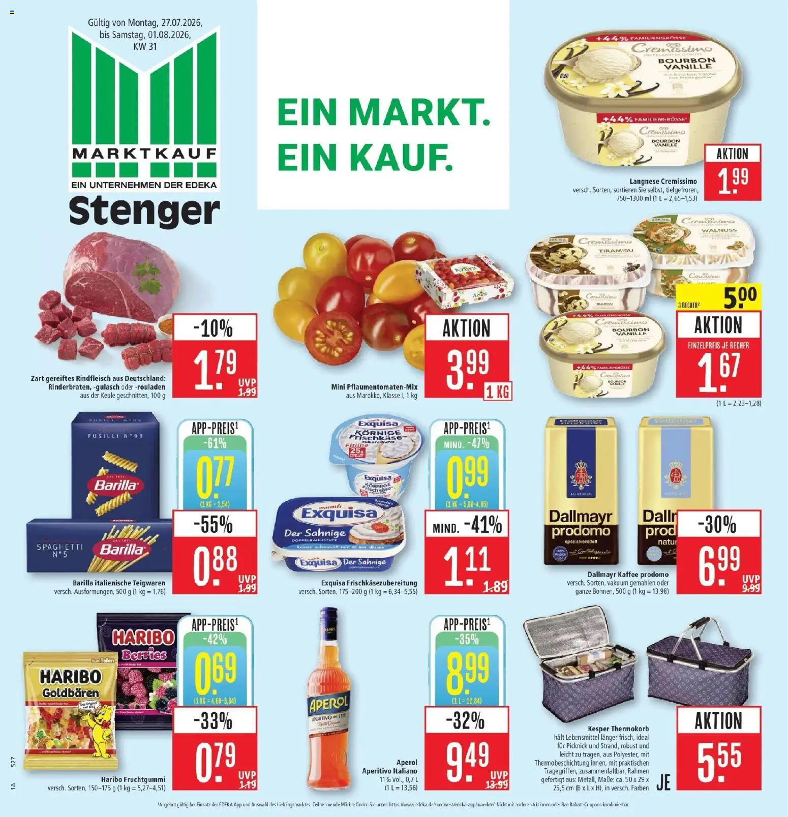 Vorschau von dem Prospekt des Geschäftes Marktkauf, gültig ab dem 27.07.2026