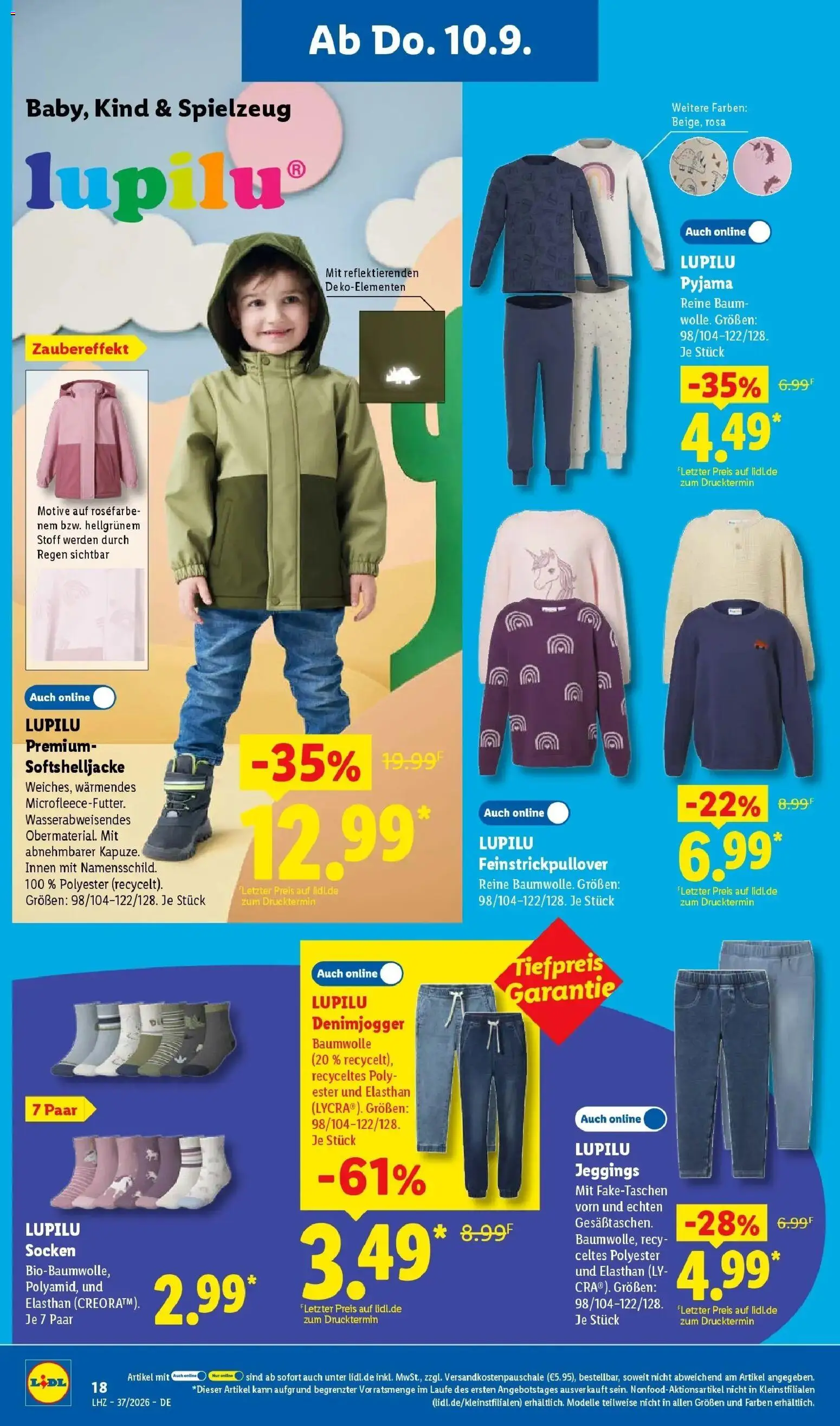 Vorschau von dem Prospekt des Geschäftes Lidl, gültig ab dem 07.09.2026 - Pyjama, Socken
