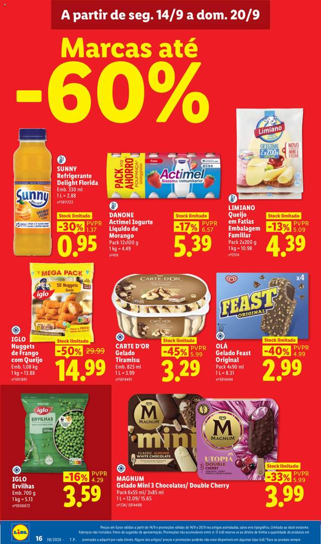 Novo folheto Lidl a partir de 14/09