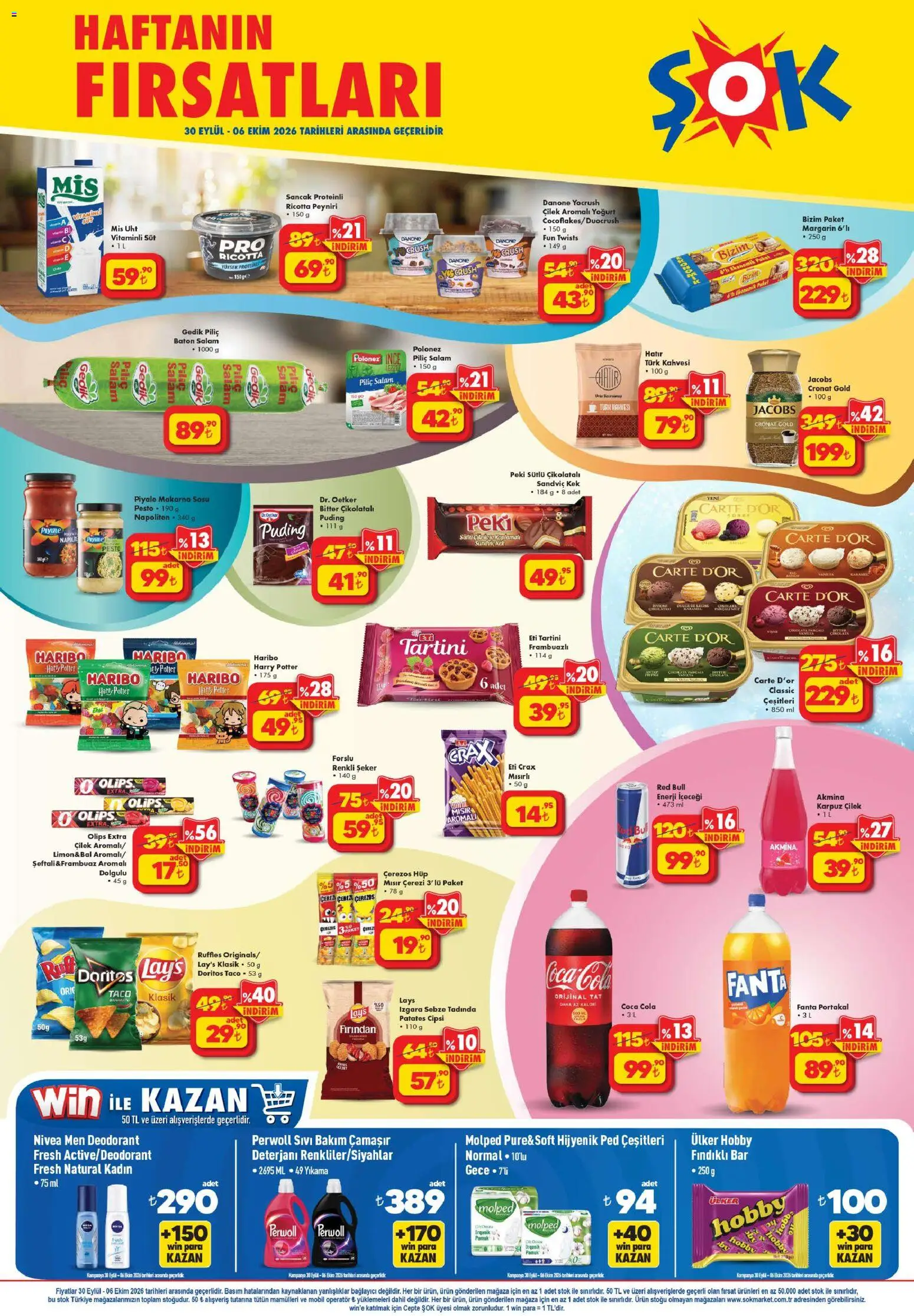 Şok Market Şok Market Katalog 30.09.2026 - Broşürünün önizlemesi - Armut, Blender, TV, Saç düzleştirici, Pil, Banyo, USB, Çift taraflı