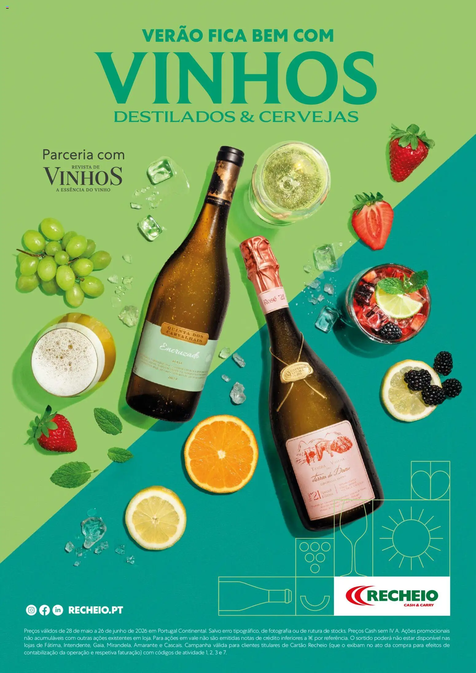 Pré-visualização do folheto da loja Recheio válida a partir de 28/05/2026 - Revista, Vinho, Vinho rosé