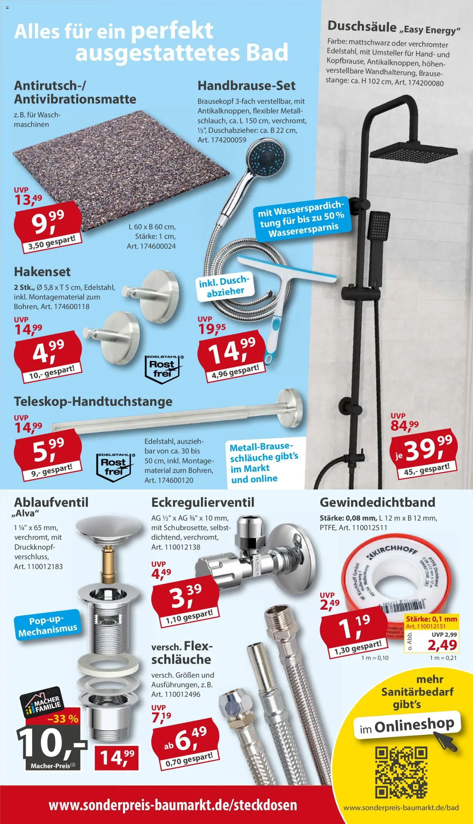 Vorschau von dem Prospekt des Geschäftes Sonderpreis Baumarkt, gültig ab dem 12.09.2026 - Bad, Energy