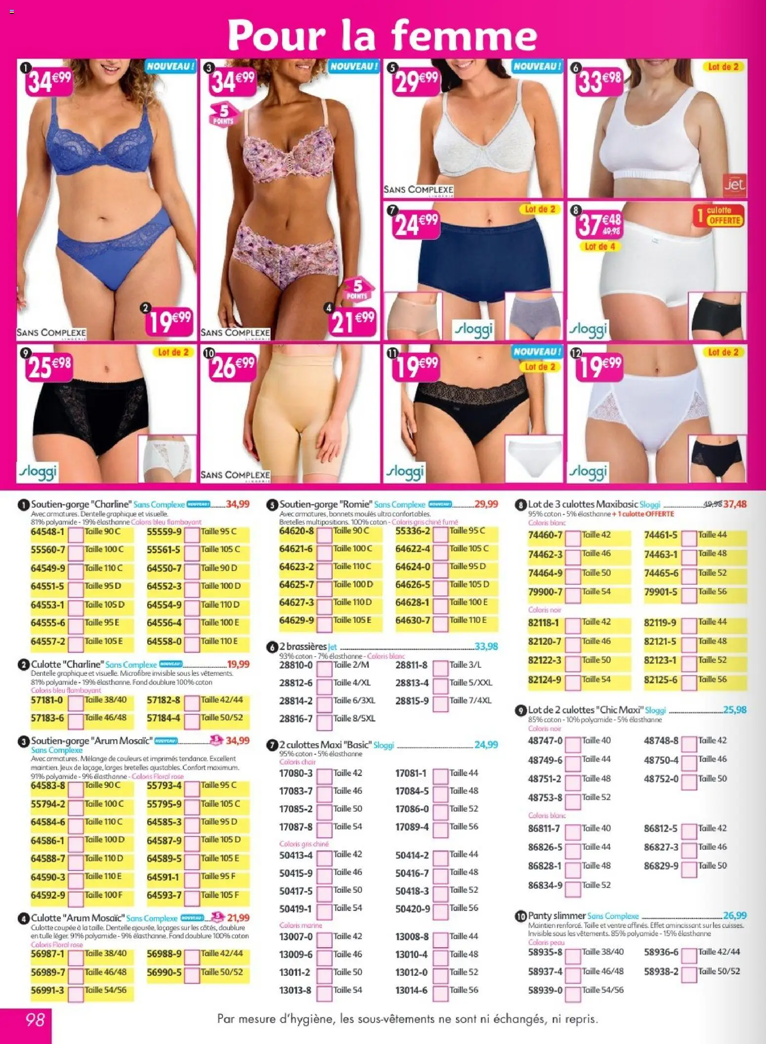 Prévisualisation de Maximo catalogue epicerie du magasin Maximo formulaire valide 24/08/2026 - Jeux, Moules, Culotte, Coton