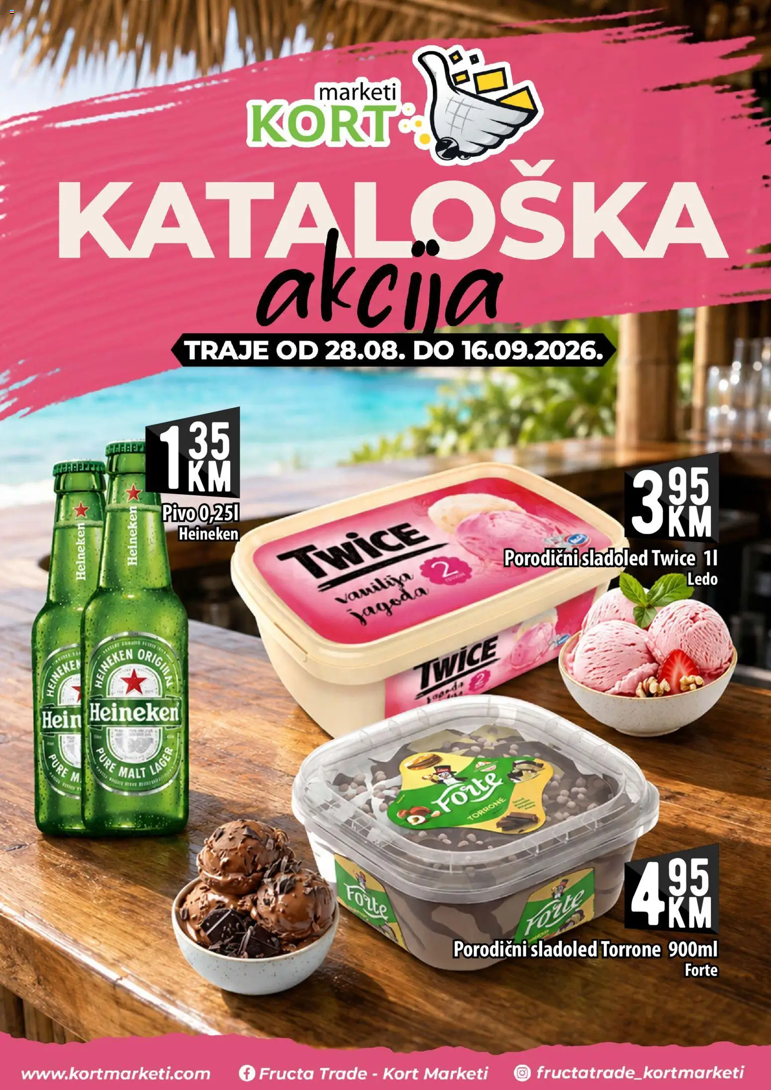 Pregled letka Kort Marketi katalog trgovine Kort Marketi vrijedi od 28.08.2026