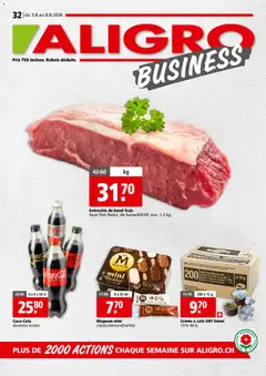 Vorschau des Merkblatts Aligro aktionen Business Chavannes, Matran, Genève, Sion vom Shop Aligro gültig von 03.08.2026 bis 08.08.2026
