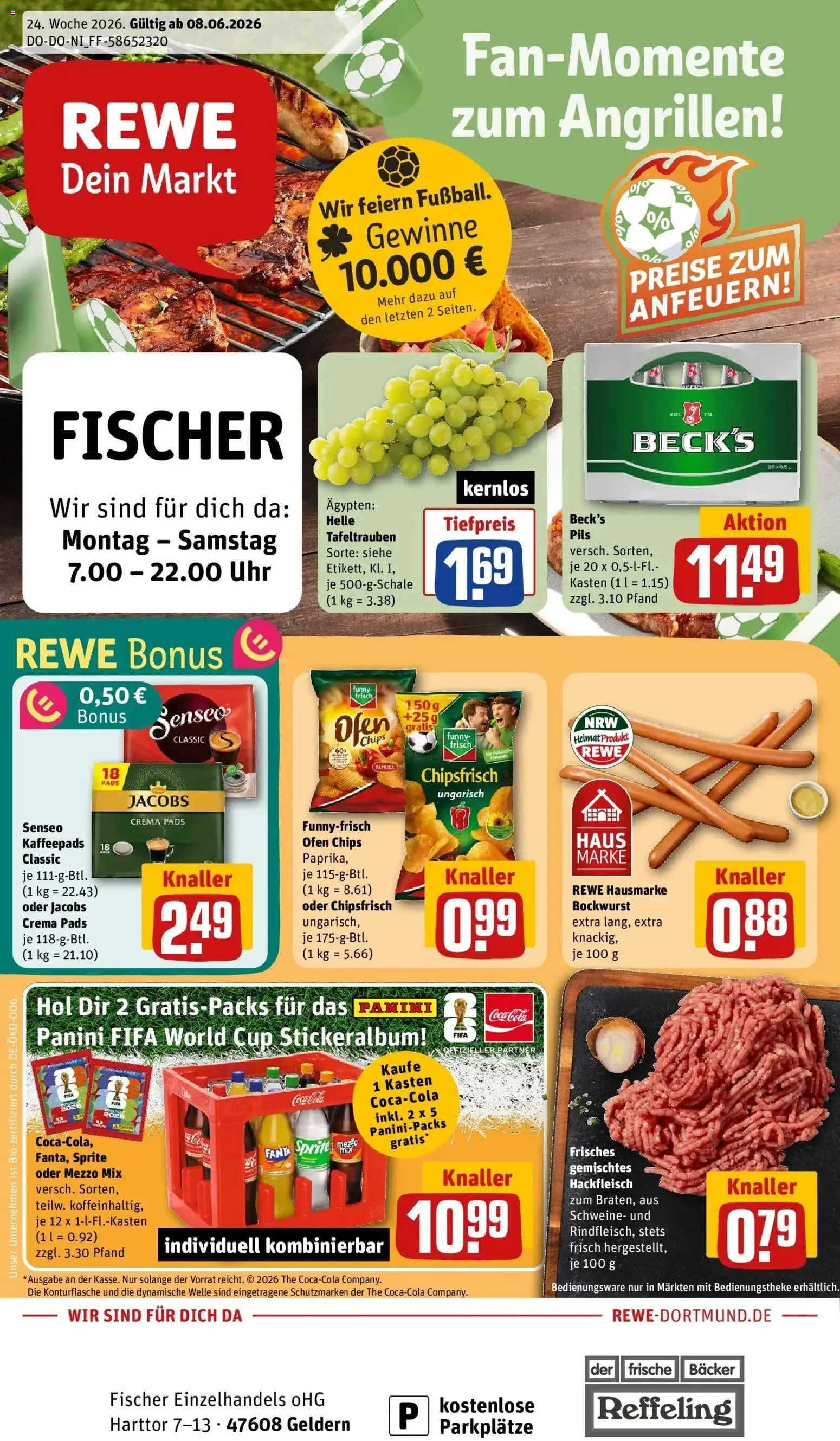 Vorschau von dem Prospekt des Geschäftes Rewe, gültig ab dem 08.06.2026
