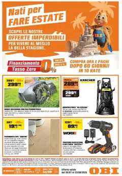 Anteprima dell'opuscolo Nati per fare estate dal negozio OBI valido da 30/07/2026