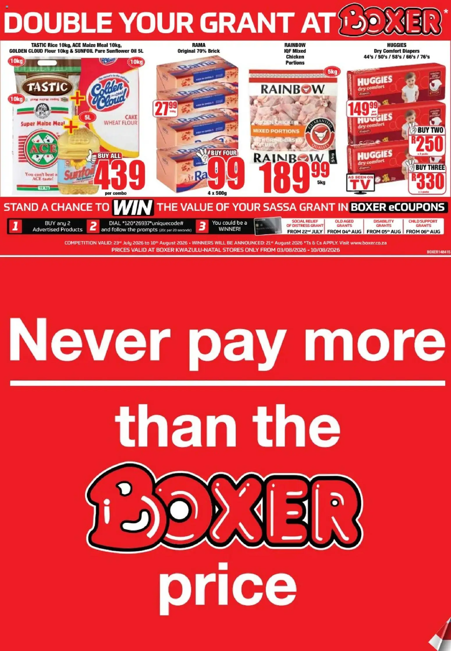 Preview of Boxer flyer valid from 03/08/2026