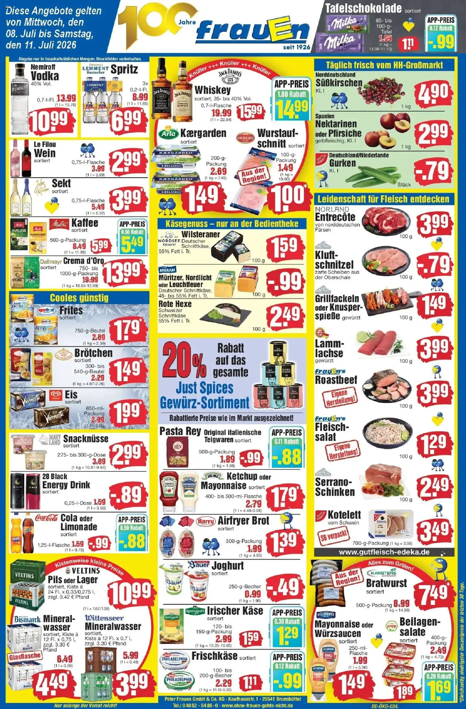Vorschau von dem Prospekt des Geschäftes Edeka, gültig ab dem 06.07.2026 - Käse, Cola, Brot, Dallmayr, Ketchup, Limonade, Beilagen, Frischkase