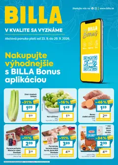 Náhľad Billa letáku platného od 23.09.2026