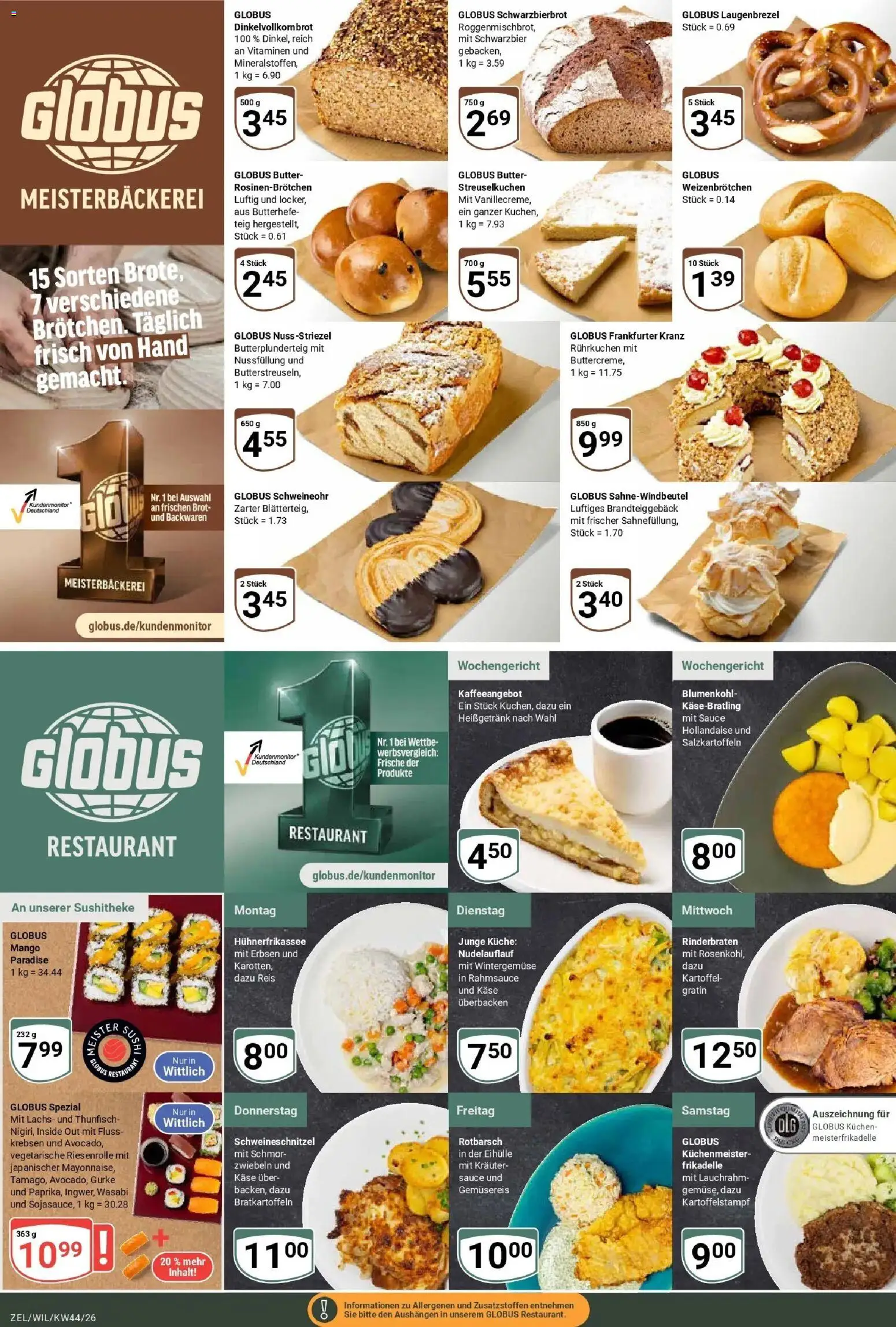 Vorschau von dem Prospekt des Geschäftes Globus, gültig ab dem 26.10.2026