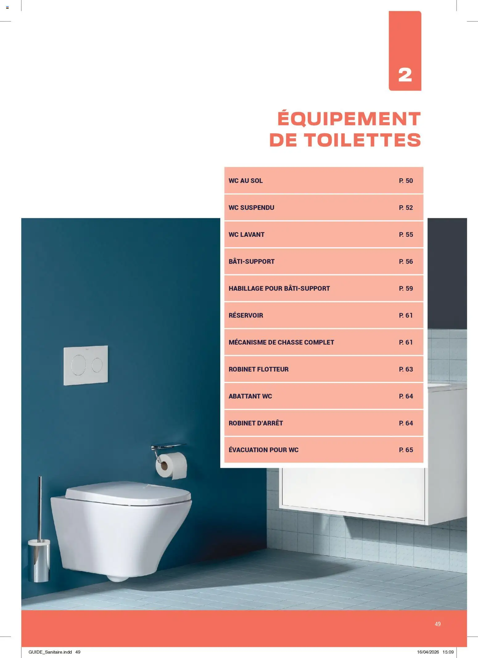 Prévisualisation de Rexel - Brochure Sanitaire du magasin Rexel formulaire valide 20/04/2026 - Toilettes, Abattant WC, Robinet