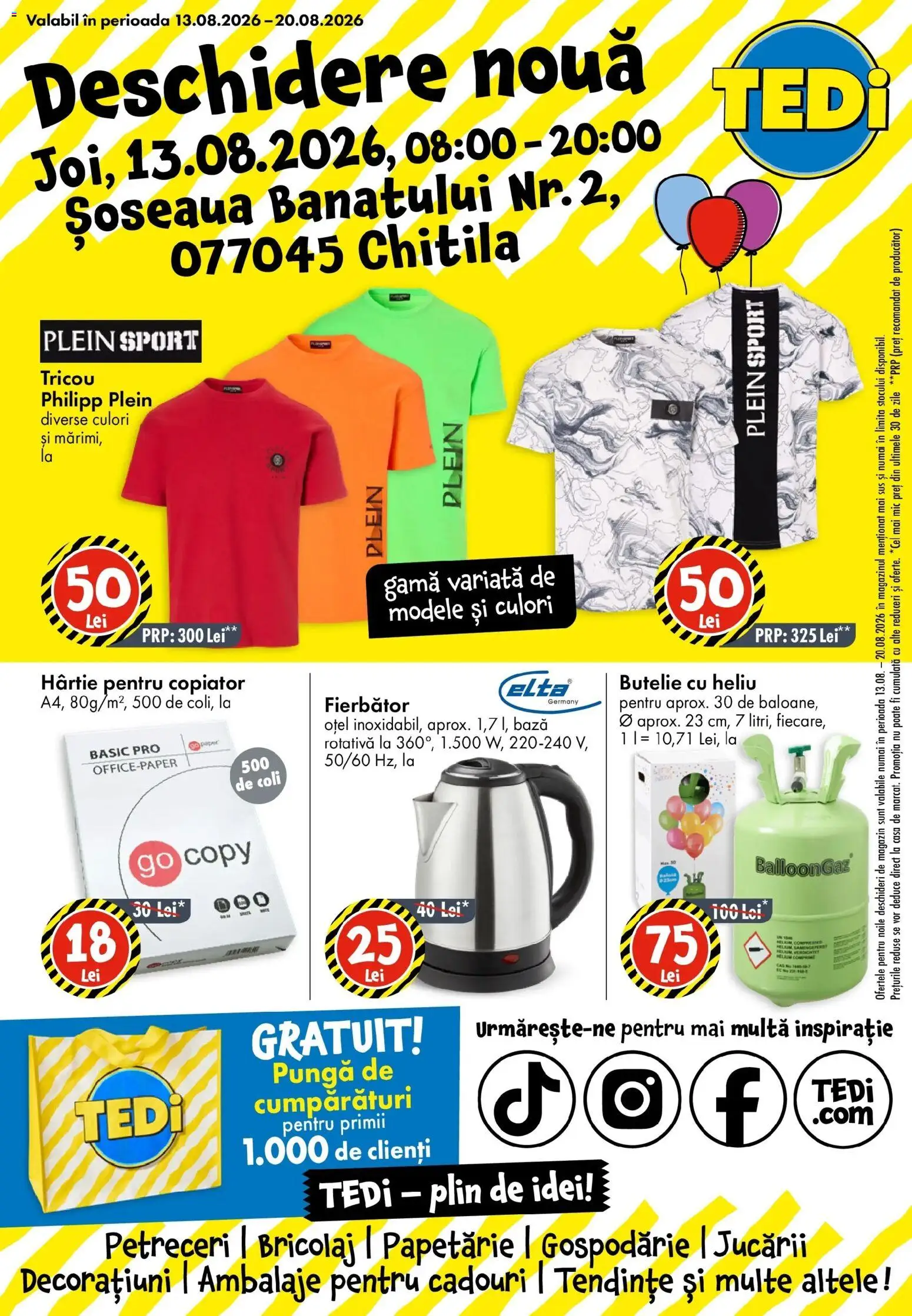 Previzualizarea de cataloage: TEDi Catalog TEDi până în data de 15.08.2026 valabil de la 09.08.2026
