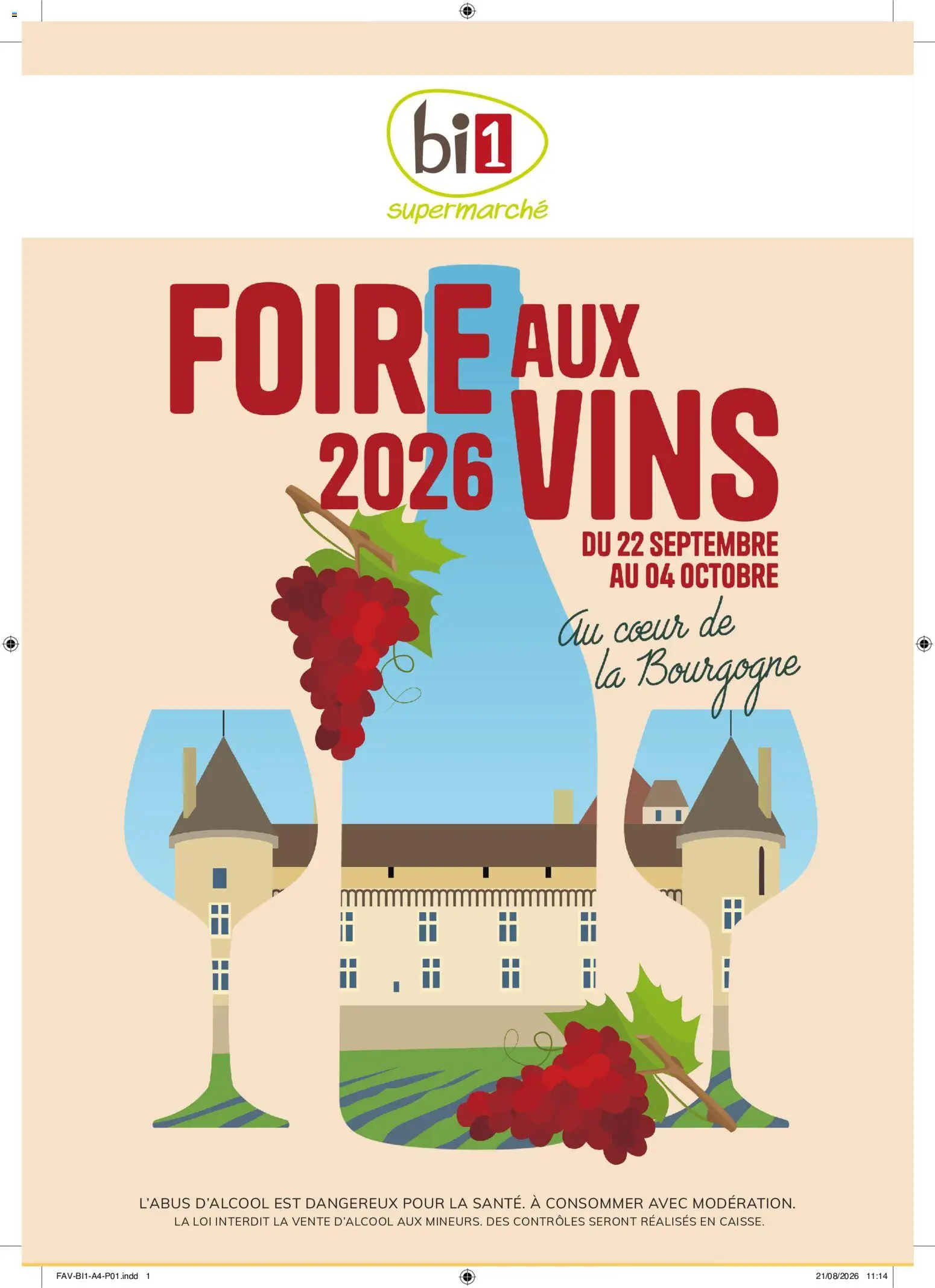 Prévisualisation de bi1 Foire aux vins 2026 du magasin bi1 formulaire valide 22/09/2026