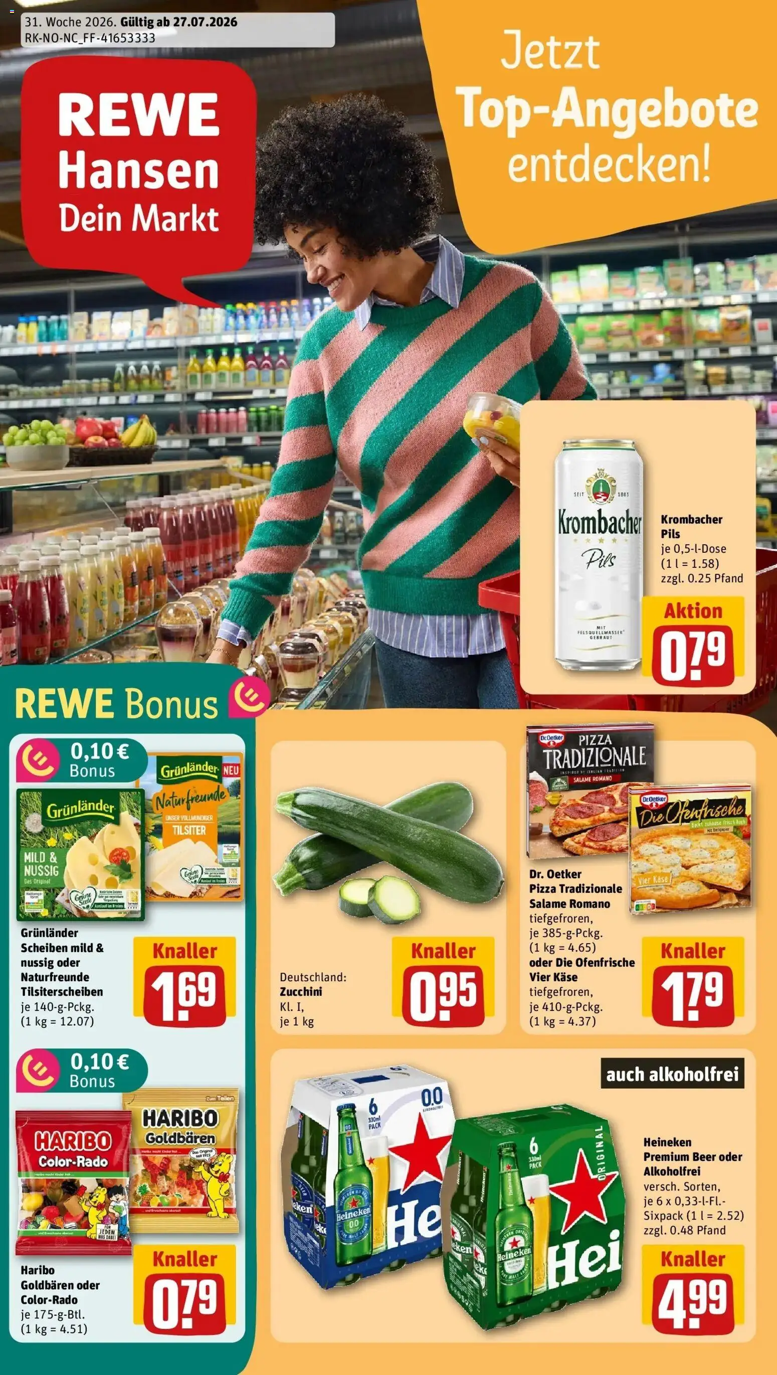 Vorschau von dem Prospekt des Geschäftes Rewe, gültig ab dem 27.07.2026