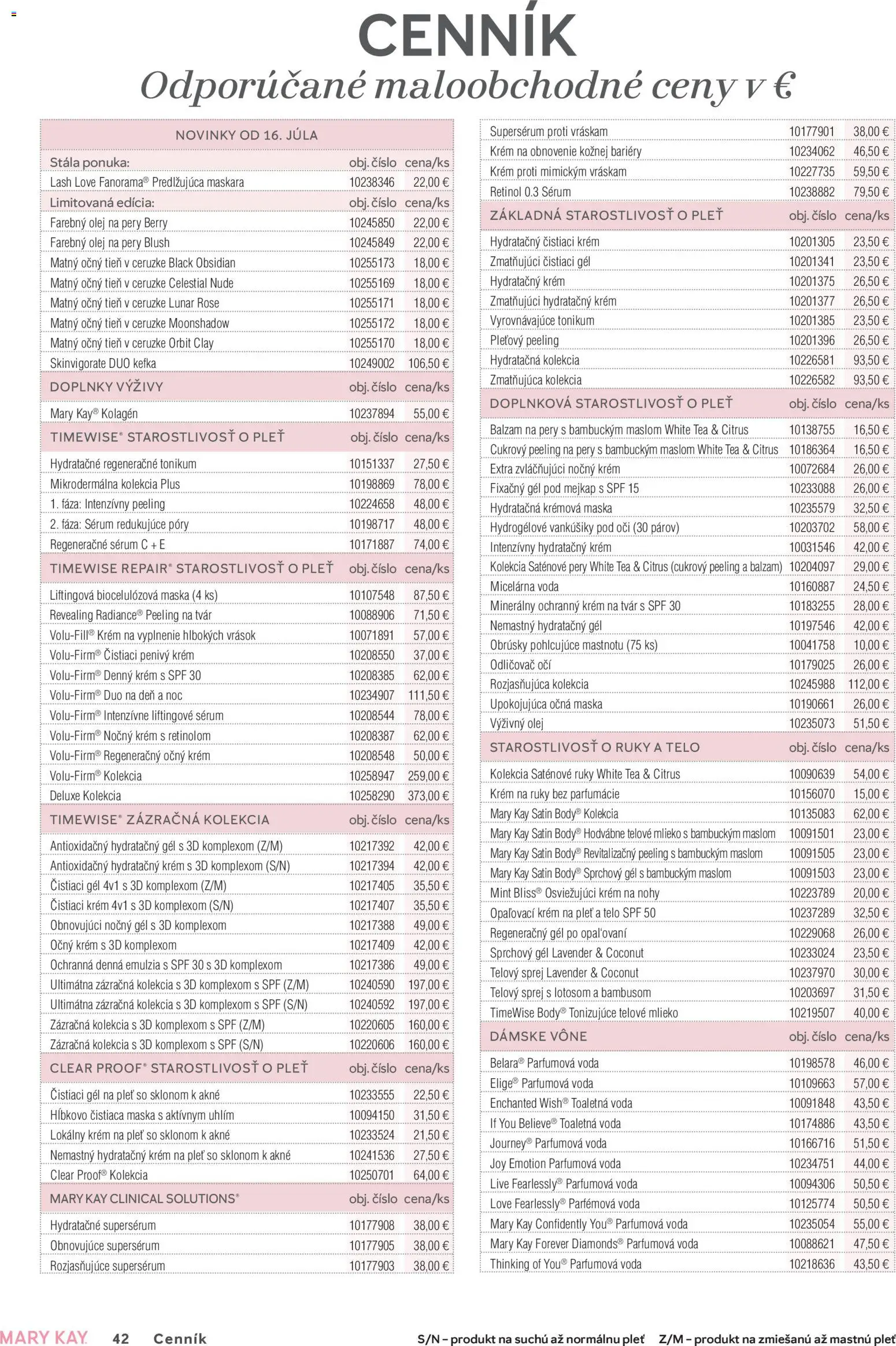 Náhľad Mary Kay letáku platného od 30.06.2026 - Voda, Olej, Mlieko, Peeling, Toaletná voda, Sprchový gél, Odličovač, Odličovač očí