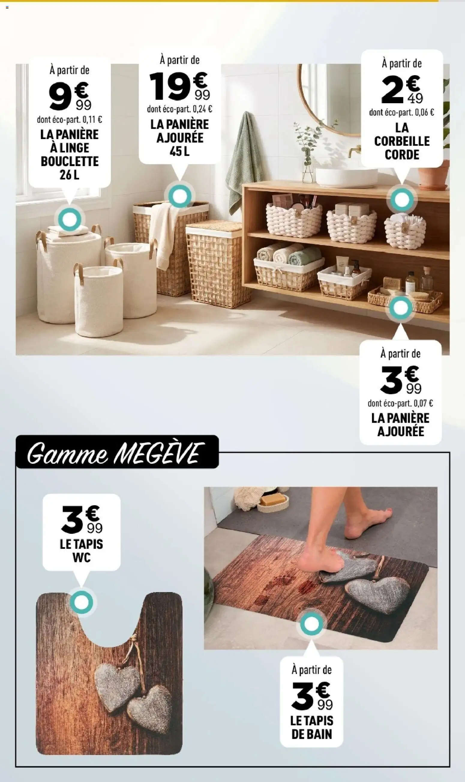 Prévisualisation de Centrakor catalogue du magasin Centrakor formulaire valide 19/10/2026 - Tapis, Corbeille, Tapis de bain