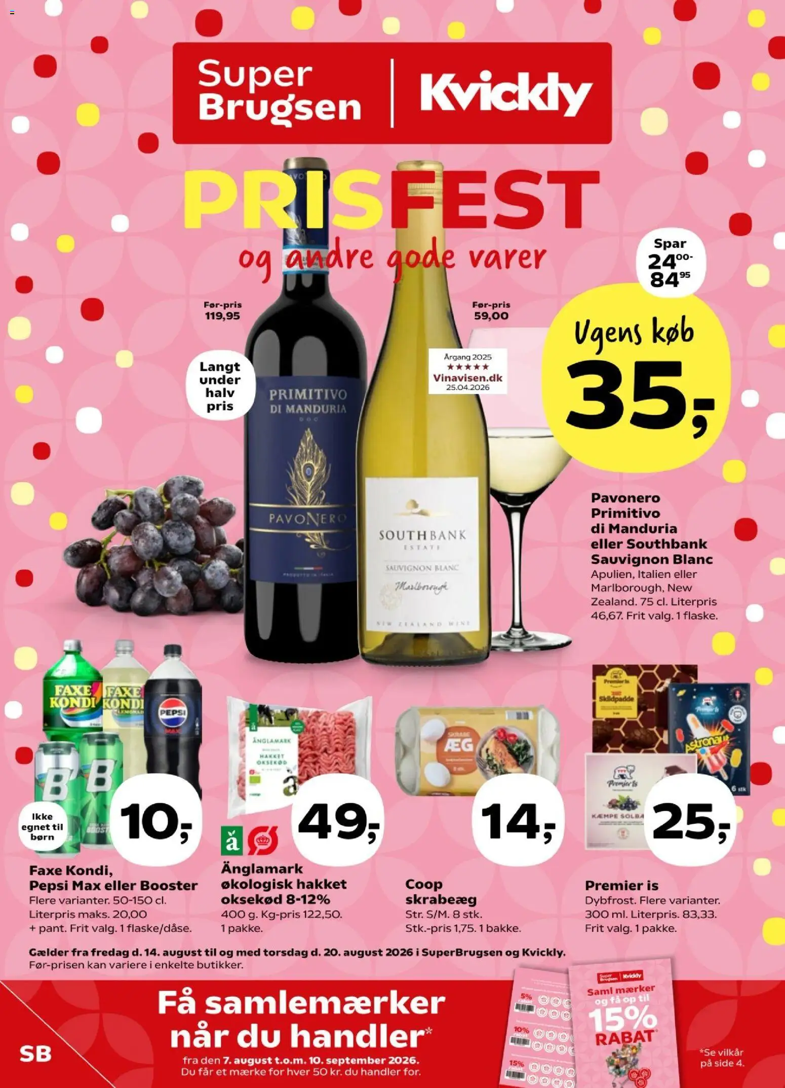 Eksempel på tilbudsavis Super Brugsen - Tilbudsavis uge 33 fra butik Super Brugsen gyldig fra 14/08/2026