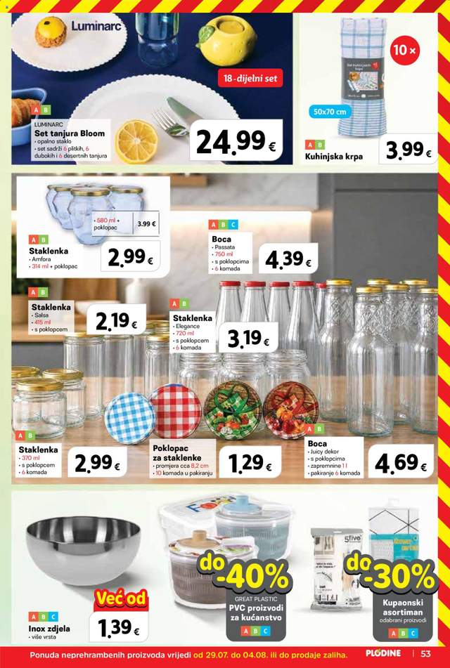 Novi Plodine katalog od 29.07.