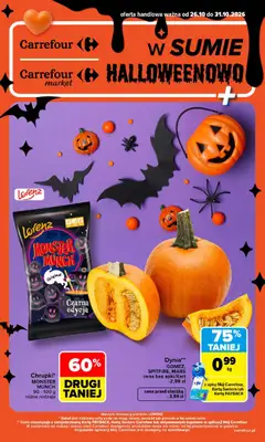 Pogląd gazetki "Carrefour gazetka - Halloween" ze sklepu Carrefour ważnej od 26.10.2026
