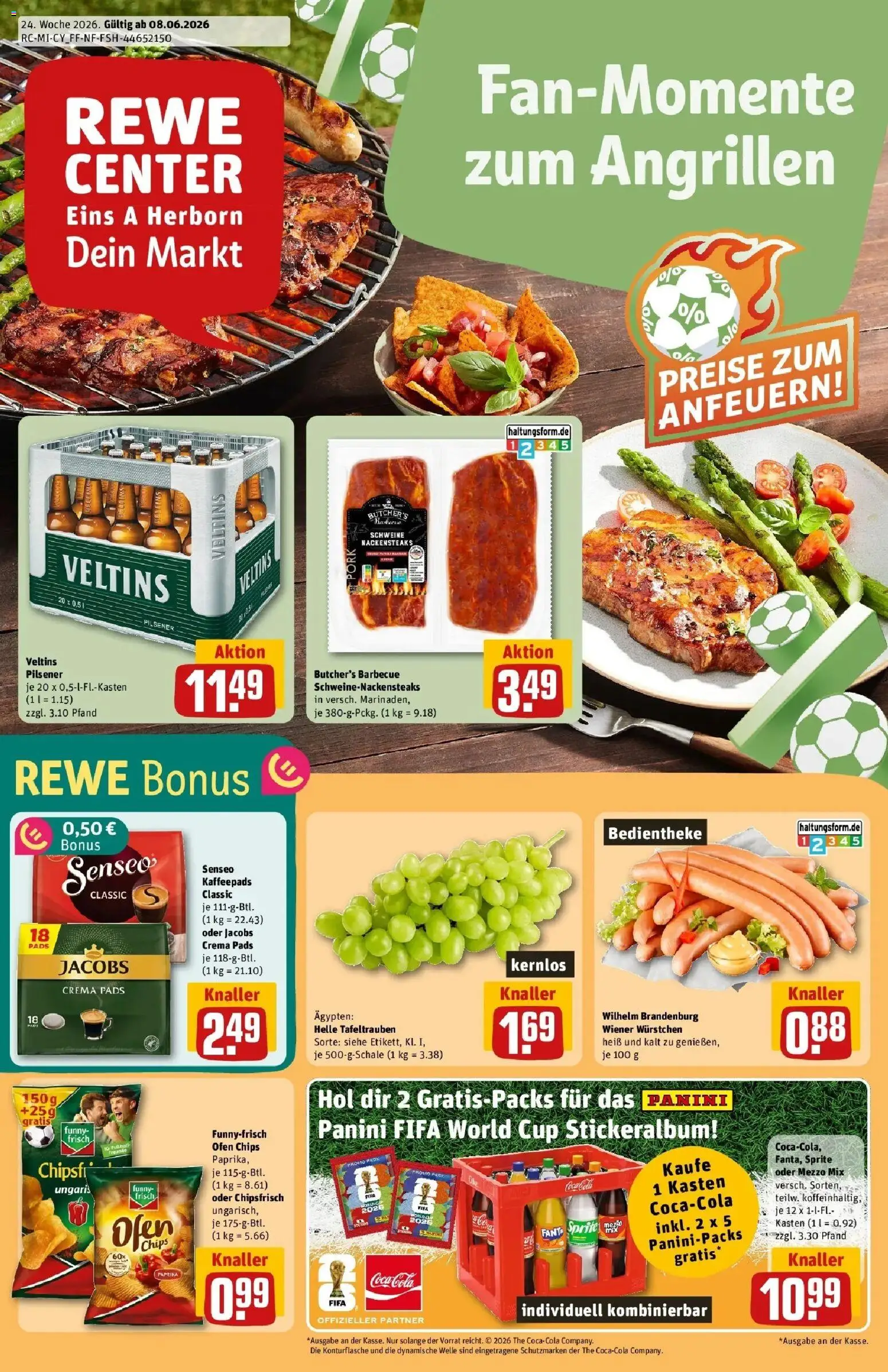 Vorschau von dem Prospekt des Geschäftes Rewe, gültig ab dem 08.06.2026